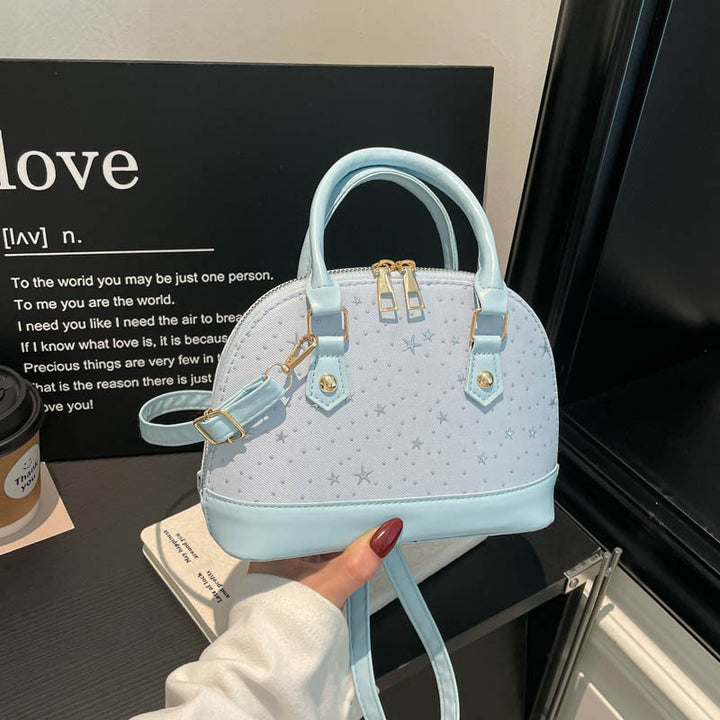 Damen Designer Handtasche mit funkelndem Sternenmotiv Nord Taschen