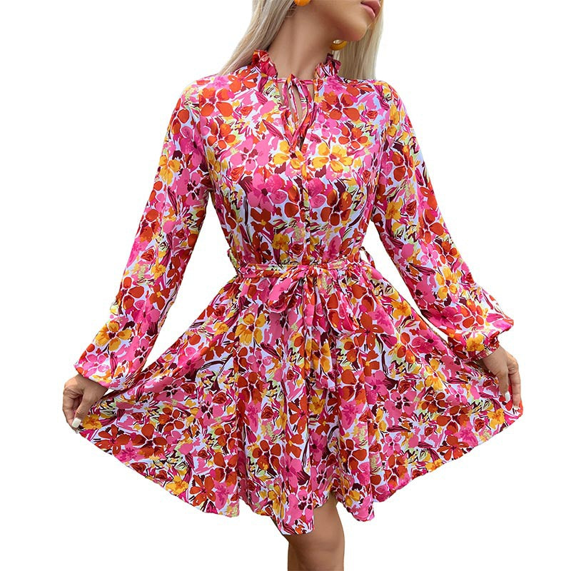 Damen Floral Wickelkleid Nord Taschen
