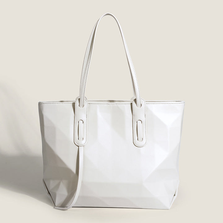 Damen geometrische Shopper-Tasche mit modernem Faltendesign Nord Taschen