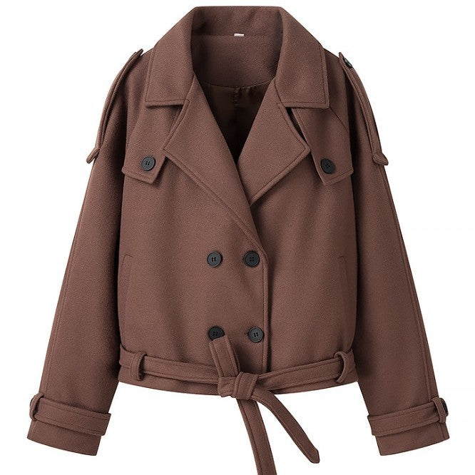 Damen 2200+ Wollmix‑Longmantel im Oversize‑Schnitt mit doppelreihiger Knopfleiste und verstellbaren Manschetten Nord Taschen