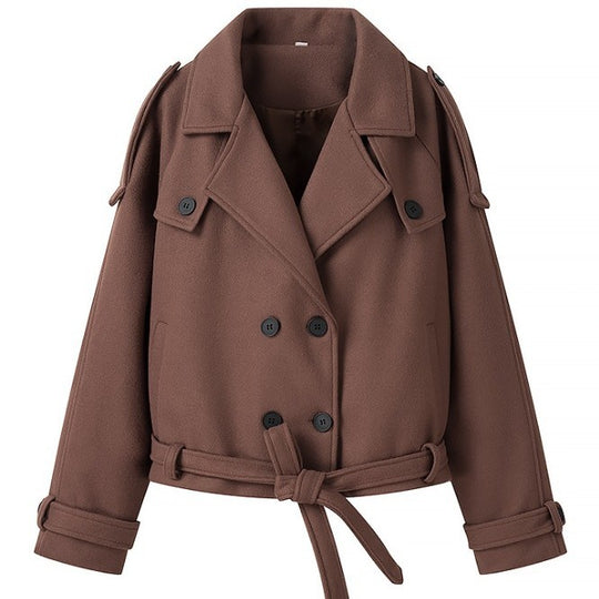 Damen 2200+ Wollmix‑Longmantel im Oversize‑Schnitt mit doppelreihiger Knopfleiste und verstellbaren Manschetten Nord Taschen