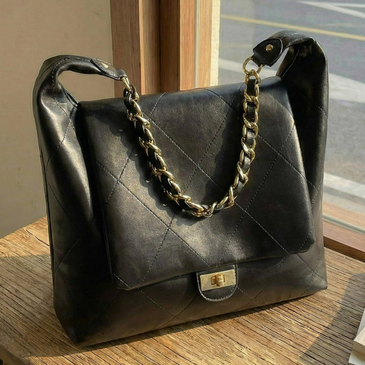 Damen Umhängetasche mit elegantem Kettenriemen Nord Taschen