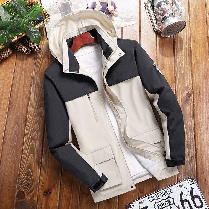 Herren Trendige Outdoor-Jacke mit abnehmbarer Kapuze Nord Taschen