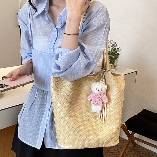 Damen Einkaufstasche mit geflochtenem Design Nord Taschen