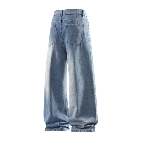 Damen Weite hochtaillierte Baggy-Jeans im Vintage-Look mit extra weitem Bein Nord Taschen