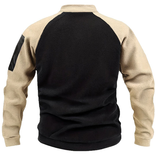 Herren Thermo-Fleecepullover mit Schulter-Reißverschlüssen & Ärmeltasche Nord Taschen