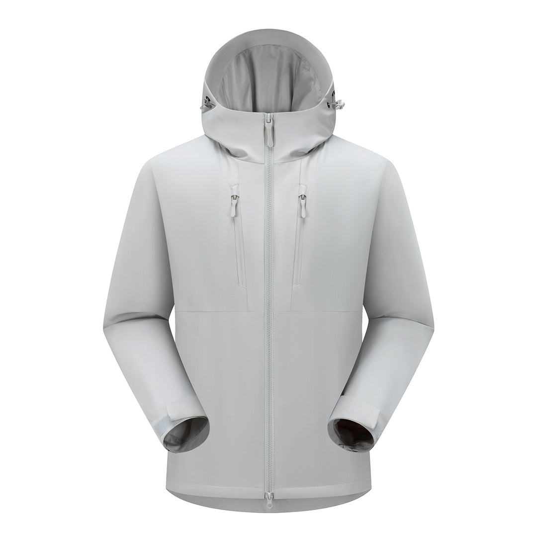 Herren Technische Softshell-Jacke mit ergonomischer Kapuze und vertikalen Brusttaschen Nord Taschen