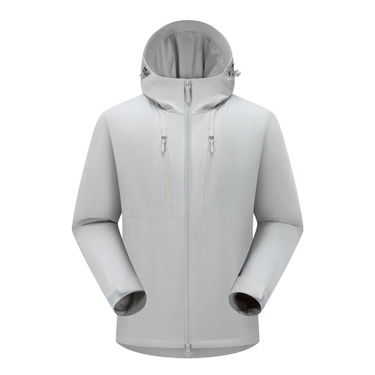 Herren Technische Softshell-Jacke mit ergonomischer Kapuze und vertikalen Brusttaschen Nord Taschen