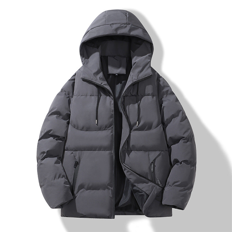 Herren Gepolsterte Steppkapuzenjacke mit Thermofüllung und winddichter Außenhaut Nord Taschen