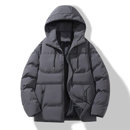 Herren Gepolsterte Steppkapuzenjacke mit Thermofüllung und winddichter Außenhaut Nord Taschen