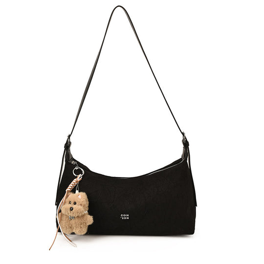 Damen Hobo-Tasche mit charmantem Tieranhänger und praktischem Kordelzug Nord Taschen