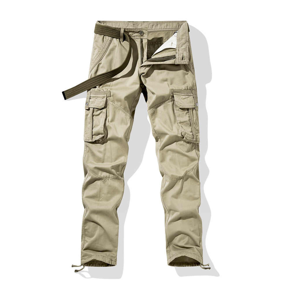 Herren Cargo-Arbeitshose mit verstärkten Knien, Multifachtaschen und Kordelbund Nord Taschen