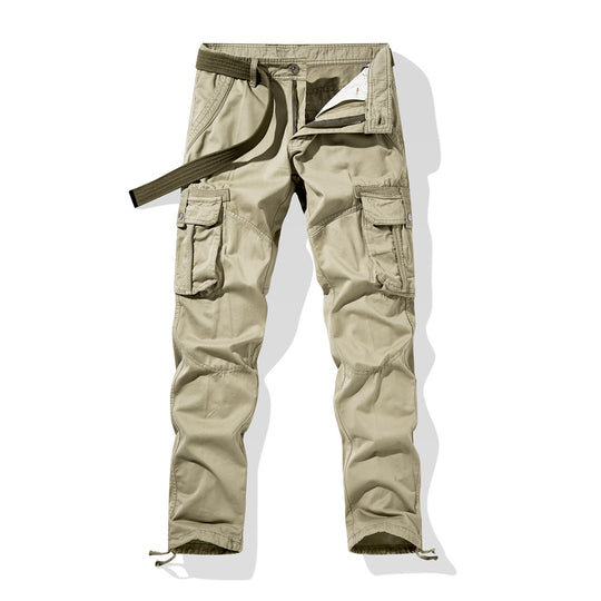 Herren Cargo-Arbeitshose mit verstärkten Knien, Multifachtaschen und Kordelbund Nord Taschen