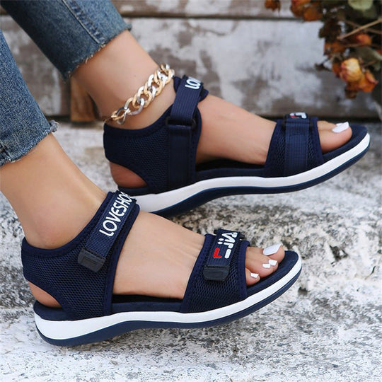 Damen Bequeme Outdoor-Sandalen mit verstellbaren Riemen und rutschfester Sohle Nord Taschen