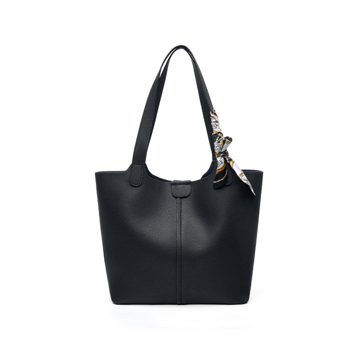 Damen modische Tote-Tasche mit abnehmbarem Schleifen-Accessoire Nord Taschen