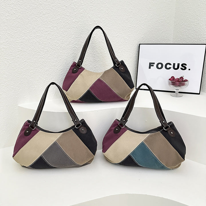 Damen moderne Schultertasche mit geometrischem Design Nord Taschen