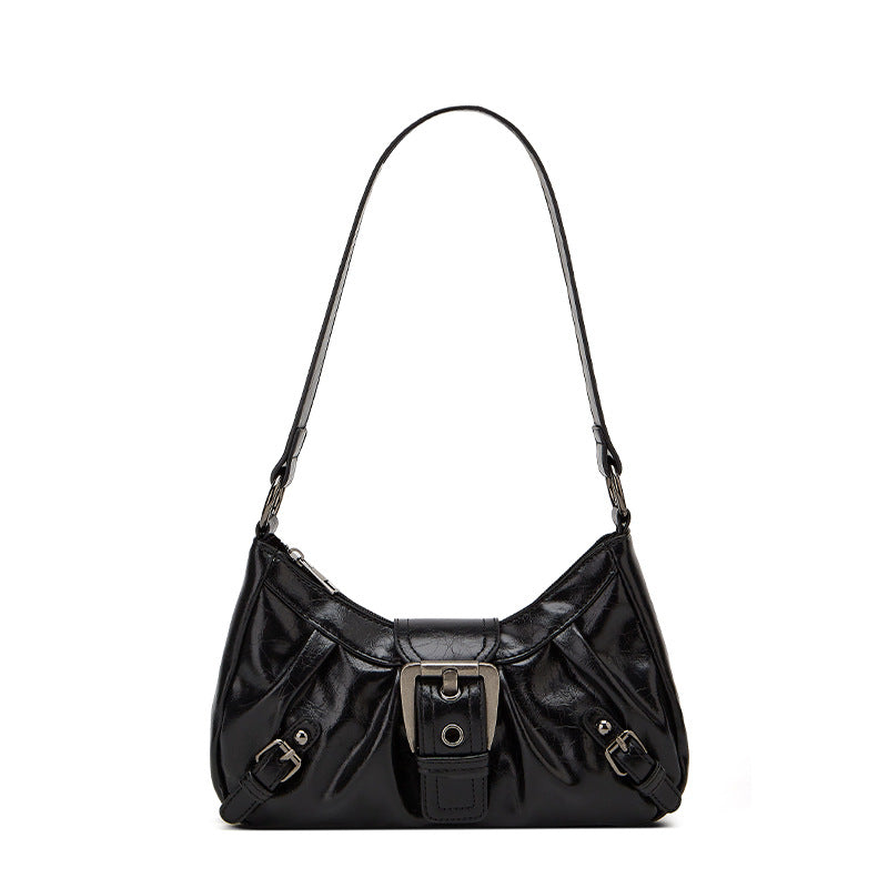 Damen Hobo-Tasche mit modischem Faltendesign und elegantem Gürtelschnallenverschluss Nord Taschen
