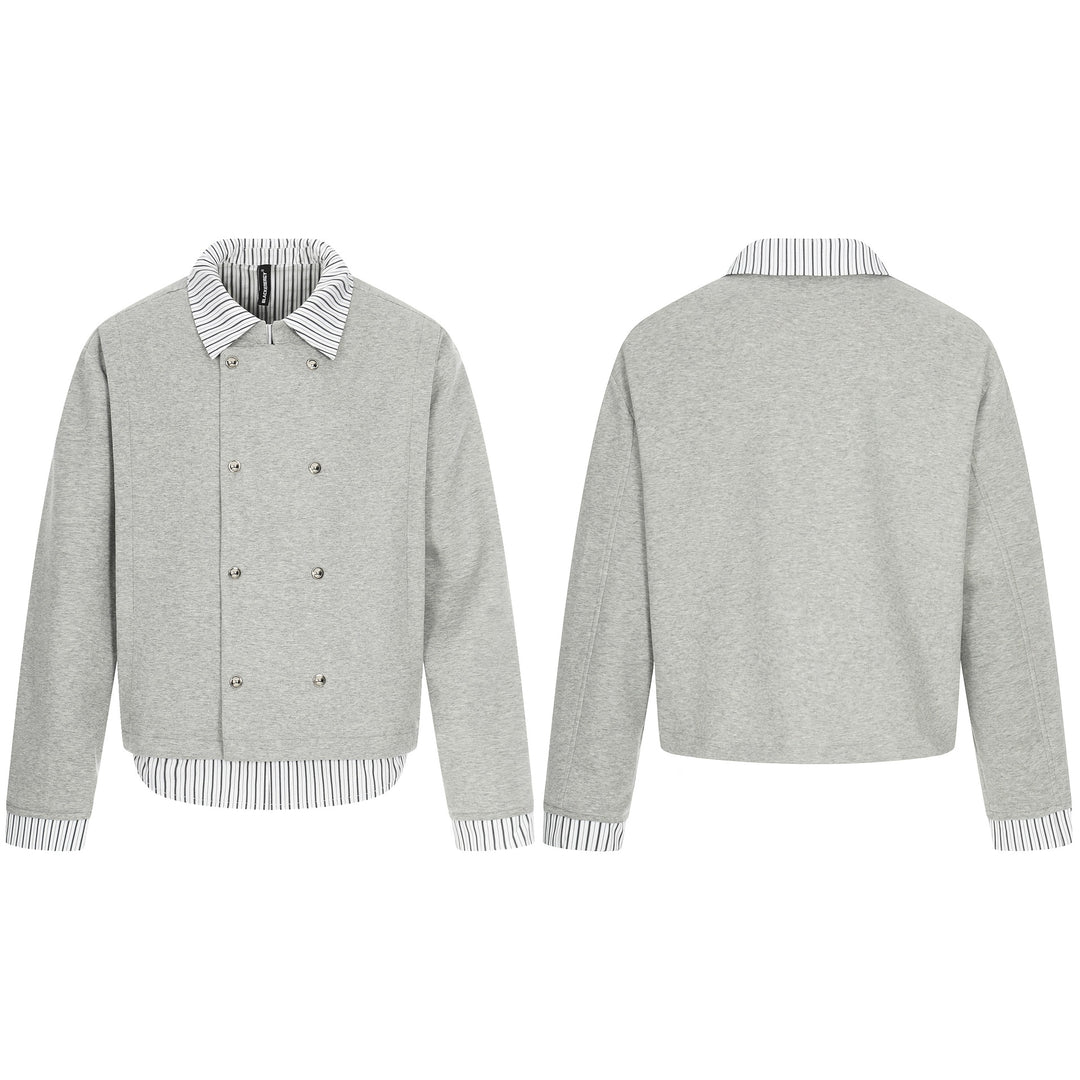 Herren Kurzblouson mit doppelreihiger Knopfleiste und Hemdkragen‑Optik Nord Taschen
