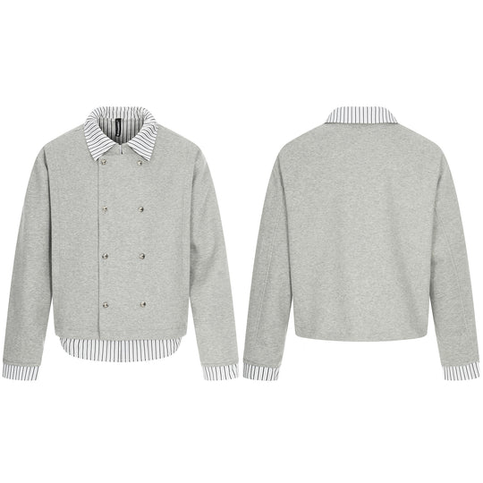 Herren Kurzblouson mit doppelreihiger Knopfleiste und Hemdkragen‑Optik Nord Taschen