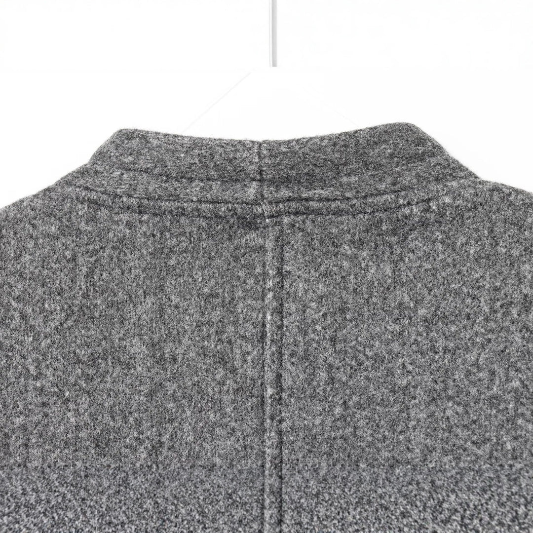 Damen Kurzjacke aus Wollmix mit Rundhals und Zierknopfleiste Nord Taschen