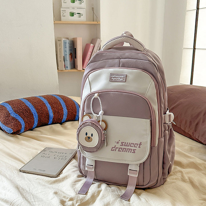 Damen Rucksack mit vielseitigem Fächersystem und charmantem Plüschanhänger Nord Taschen