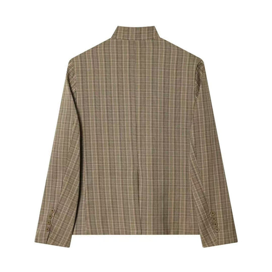 Damen Kurzblazer mit Stehkragen, asymmetrischer Knopfblende und Pattentaschen Nord Taschen