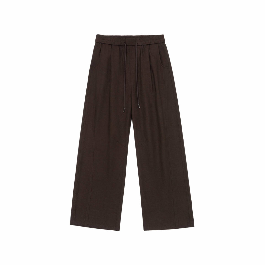 Damen Weite Culotte-Hose aus Baumwollmix mit elastischem Bund und Tunnelzug Nord Taschen