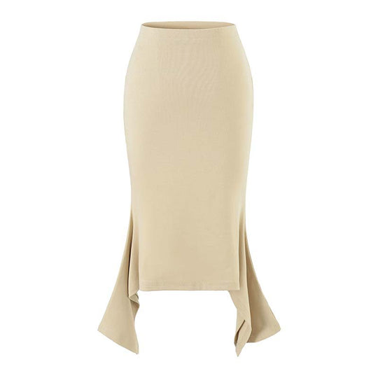 Damen Figurbetontes Midikleid mit asymmetrischem Zipfelsaum und Paneel-Design Nord Taschen