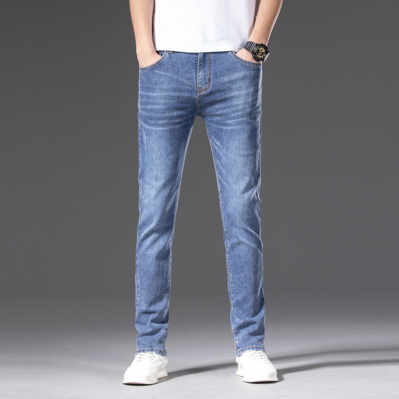 Herren Slim‑Straight Stretchjeans mit leichter Used‑Optik Nord Taschen