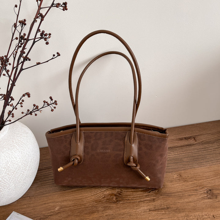 Damen elegante Schultertasche mit modernem Zipper-Design Nord Taschen