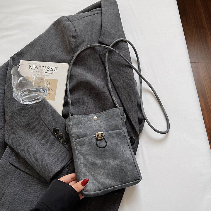 Damen Umhängetasche aus weichem Stoff mit praktischen Fächern Nord Taschen