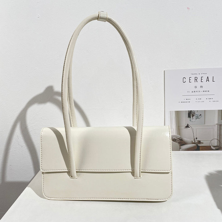 Damen Henkeltasche mit strukturiertem Kunstleder und elegantem Klappenverschluss Nord Taschen