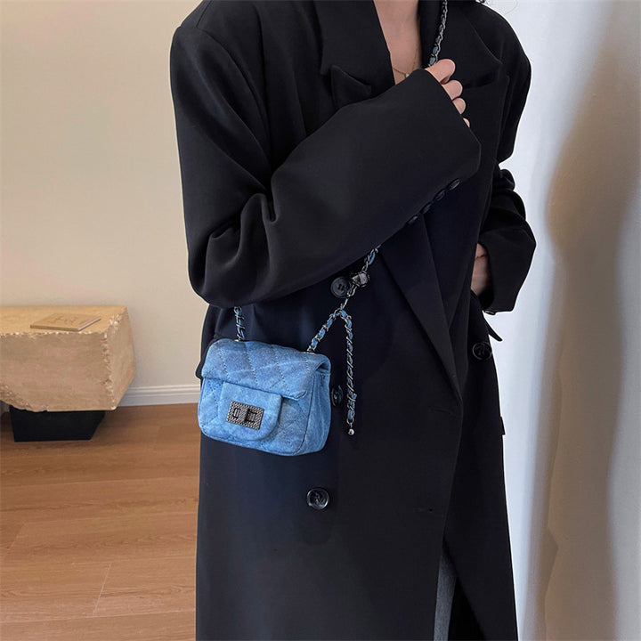 Damen Mini-Handtasche mit gepolstertem Design und elegantem Kettenriemen Nord Taschen