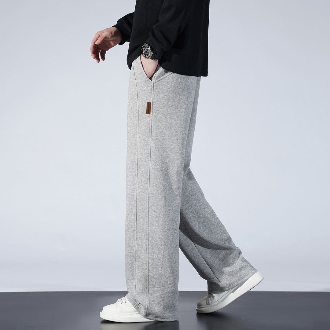 Damen Weite Lounge-Sweathose mit Tunnelzug und geradem Bein Nord Taschen
