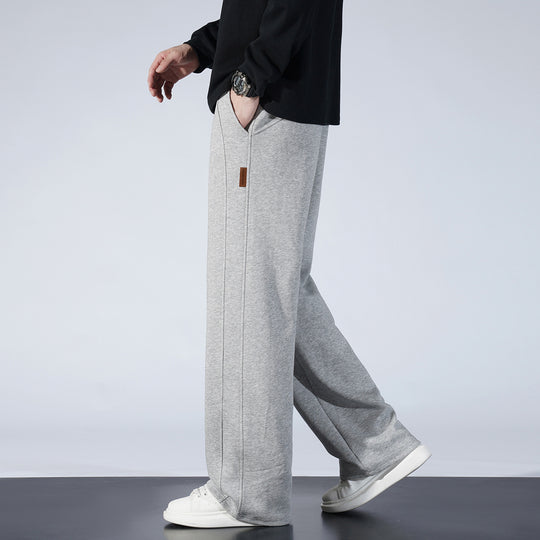 Damen Weite Lounge-Sweathose mit Tunnelzug und geradem Bein Nord Taschen