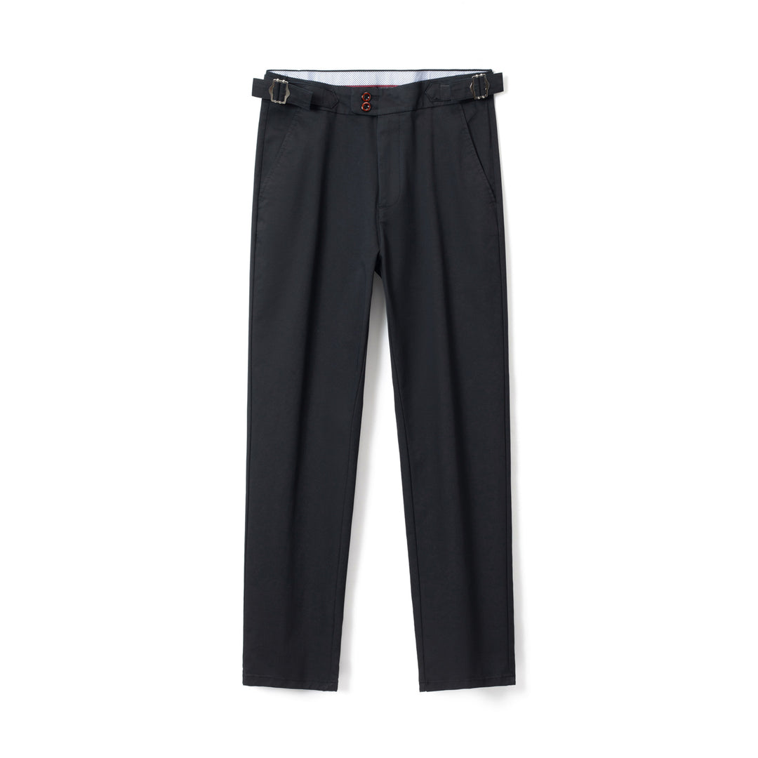 Herren Konische Chinohose mit seitlichen Taillenverstellern & schlanker Bundfalte Nord Taschen