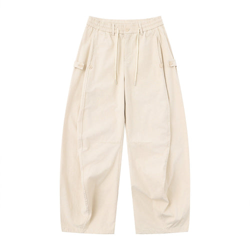Damen Culotte-Cargohose im Utility-Stil mit elastischem Tunnelzugbund und aufgesetzten Klappentaschen Nord Taschen