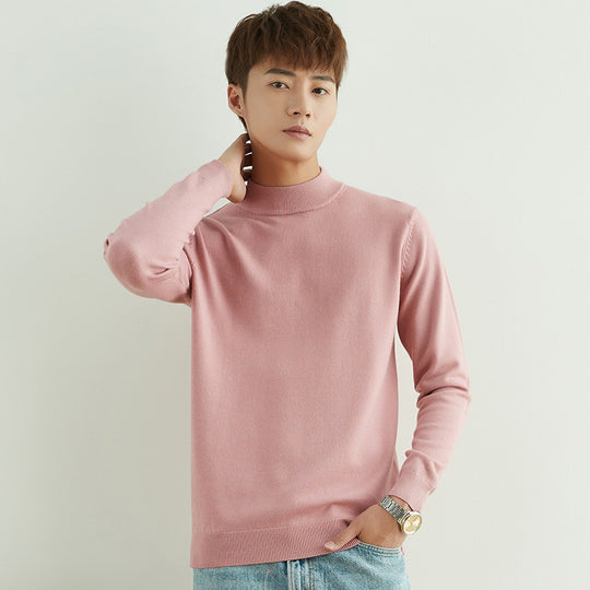 Herren Halbhoher Rollkragenpullover aus Feinstrick mit schmaler Passform Nord Taschen