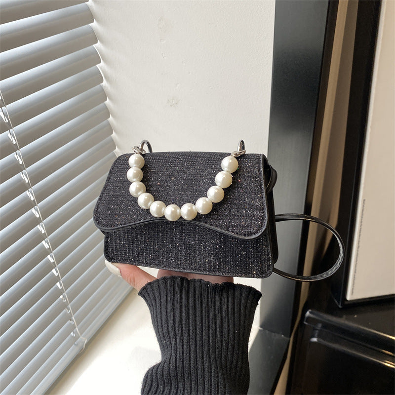Damen Mini-Handtasche mit Perlenakzent Nord Taschen