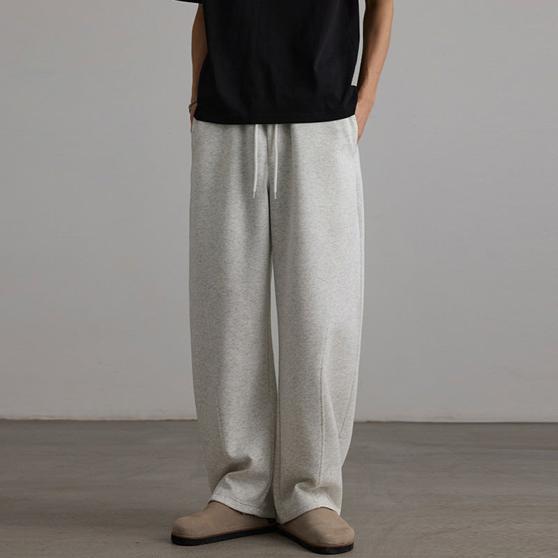 Herren Weite Lounge-Jogginghose aus French-Terry mit Tunnelzugbund Nord Taschen
