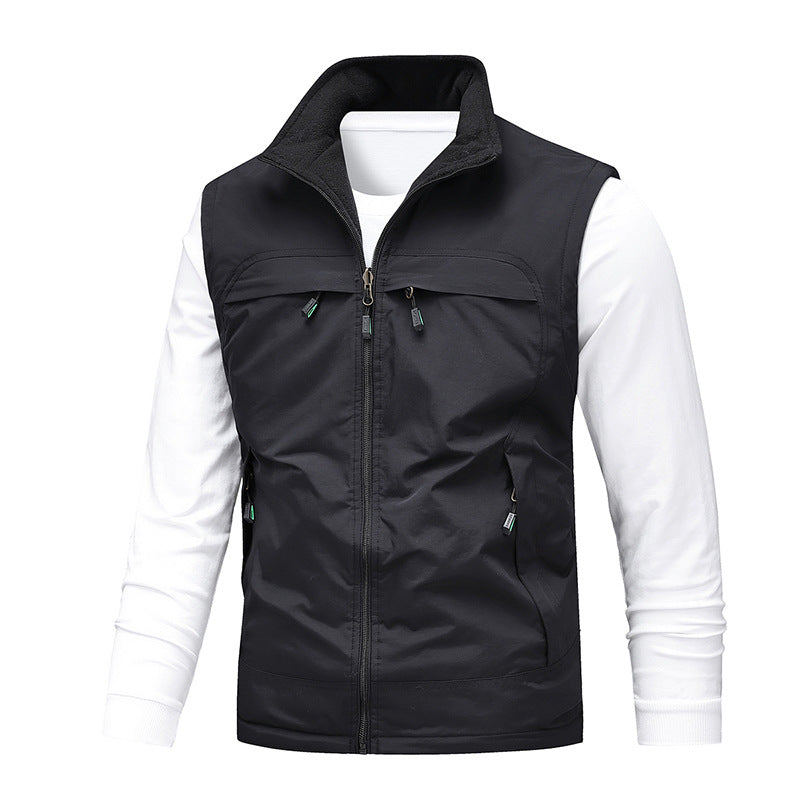 Herren Atmungsaktive Photografen-Utility‑Weste mit Mesh‑Innenfutter und Mehrfach‑Taschen Nord Taschen