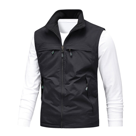 Herren Atmungsaktive Photografen-Utility‑Weste mit Mesh‑Innenfutter und Mehrfach‑Taschen Nord Taschen