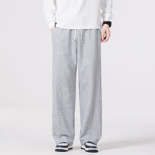 Herren Freizeit-Jogginghose im Oversize-Schnitt mit elastischem Kordelbund & markanter Seitennaht Nord Taschen