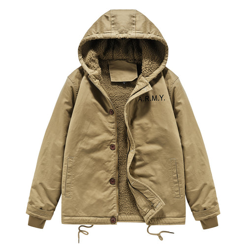 Herren gemütliche Winterjacke Nord Taschen