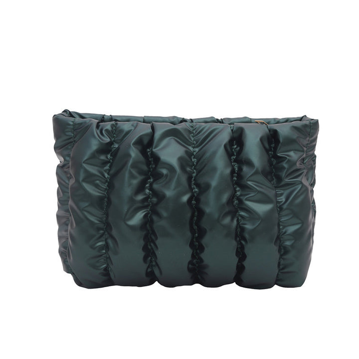 Damen elegante Clutch-Tasche mit geschmeidiger Pfennig-Optik Nord Taschen