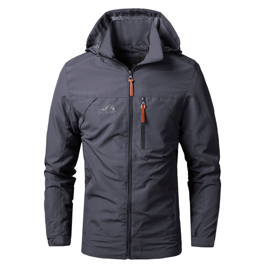 Herren leichte Outdoor-Fieldjacke mit Kapuze, atmungsaktivem Futter und Multifunktions‑Taschen Nord Taschen