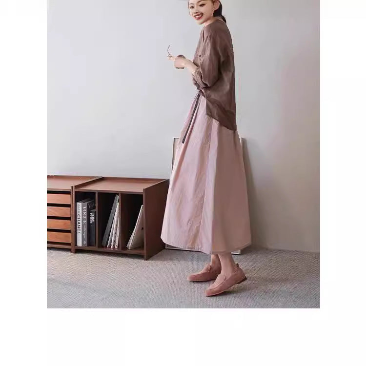 Damen Elegante und lässige Maxiskirt Nord Taschen