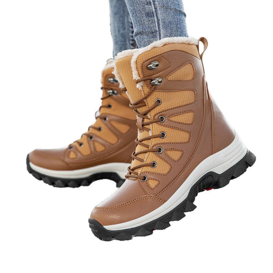Damen Wasserdichte Winterstiefel mit isolierendem Futter und rutschfester Sohle Nord Taschen