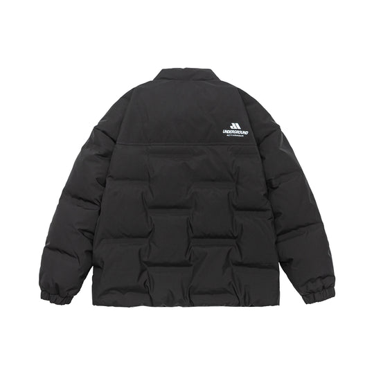 Unisex Gepolsterte Komfort-Pufferjacke mit hohem Stehkragen und Markenlogo Nord Taschen