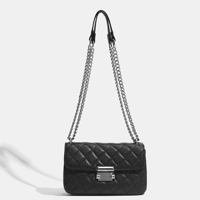 Damen Umhängetasche mit eleganter Steppoptik und luxuriösem Kettenverschluss Nord Taschen